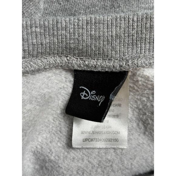 Disney Mickey Mouse Sweatshirt Mens Small Gray Graphic Crewneck Pullover Fleece - Picture 3 of 6